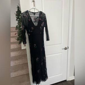 Forever 21 Mesh and embroidery dress